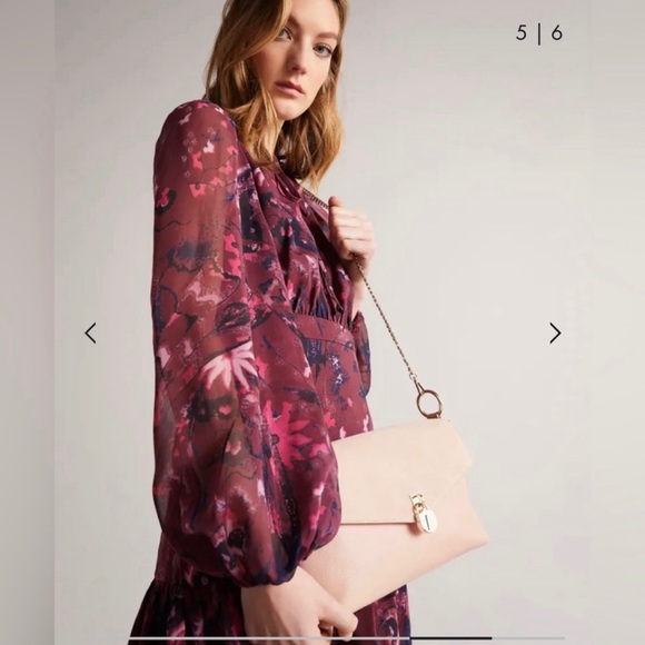 Ted Baker Handbags - Ted Baker Marieaa Suede Padlock Shoulder Bag NWT
